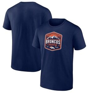 Men_s Navy Denver Broncos Open Receiver T-Shirt